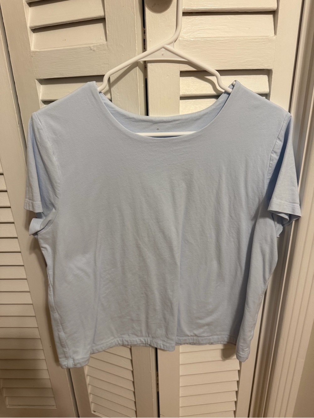 Light Blue Short Sleeve Crewneck Tee
